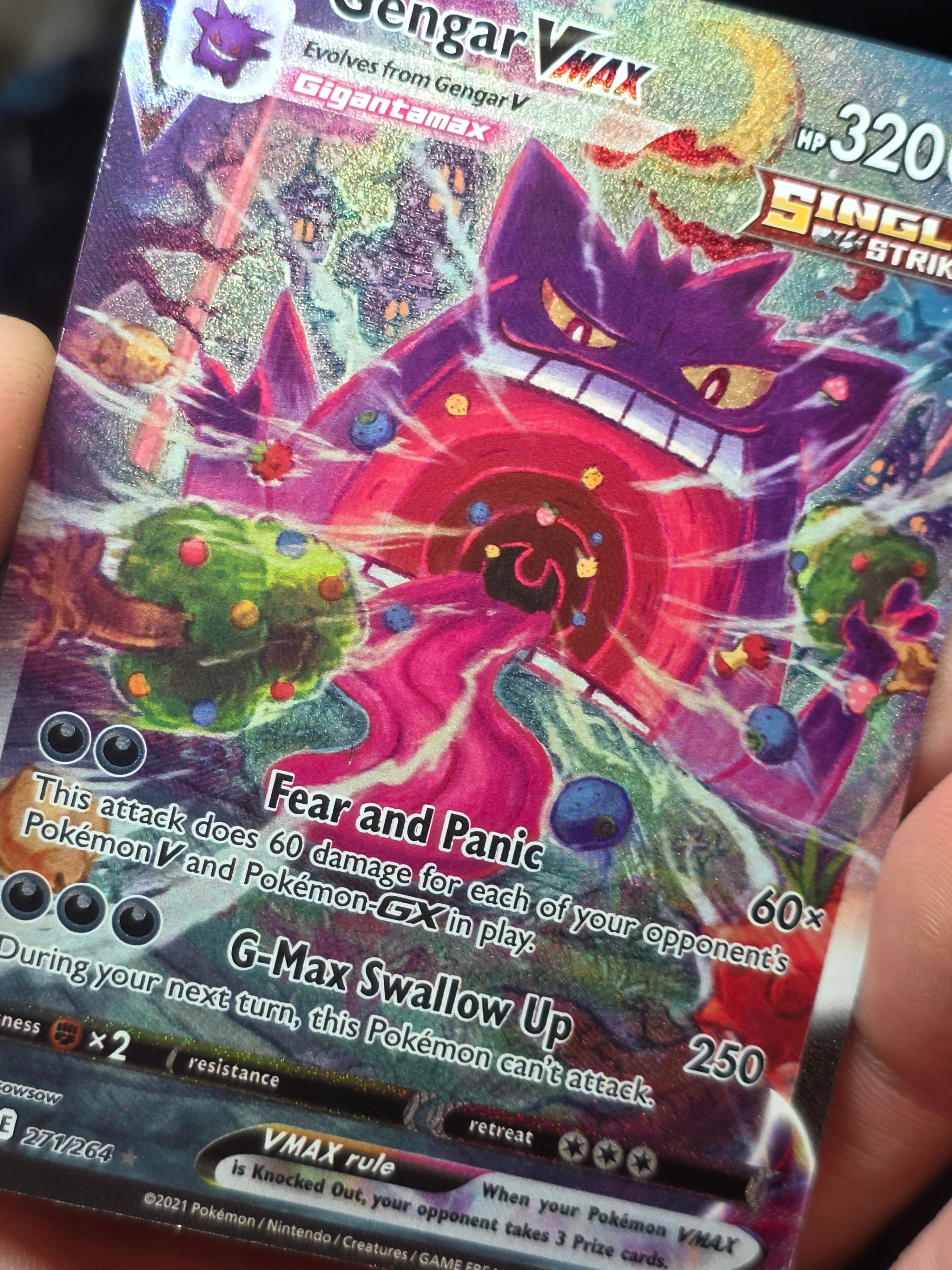 Gengar VMAX 271/264 Alt Art Secret Rare Fusion Strike mp