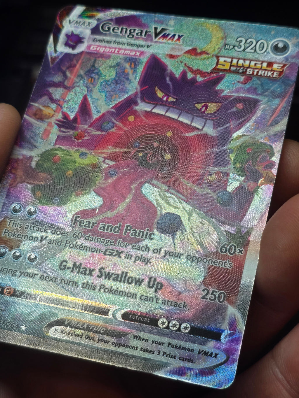 Gengar VMAX 271/264 Alt Art Secret Rare Fusion Strike mp