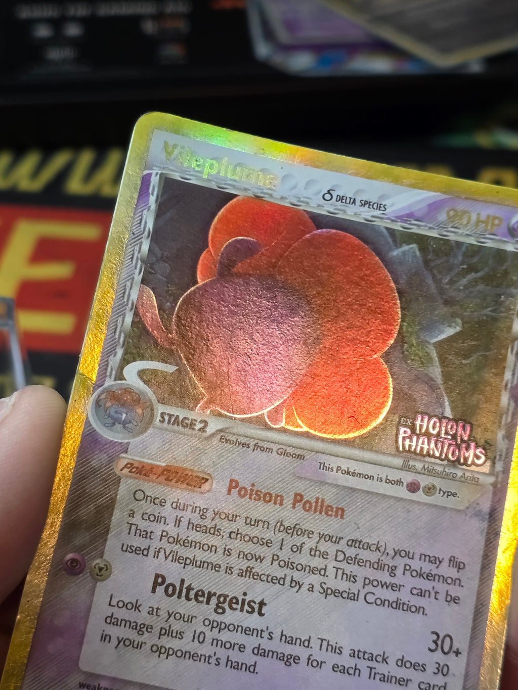 Vileplume 17/110 Reverse Holo Stamp - EX Holon Phantoms