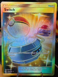 Switch (Secret) Sun & Moon Base Set Secret Rare 160