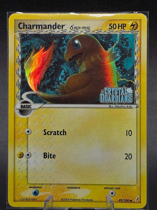 Charmander 49/100 Common - Reverse Holo - EX Crystal Guardians - LPMP
