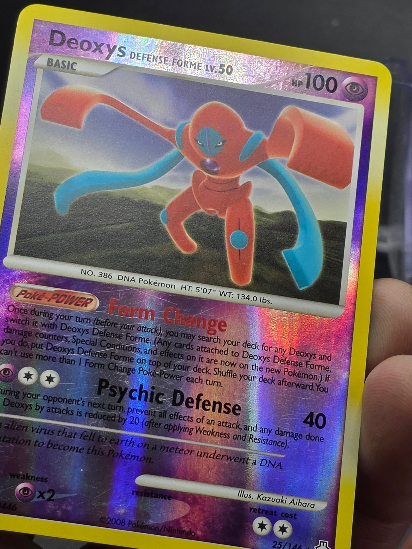 Deoxys Defense Forme 25/146 Legends Awakened Reverse Holo Pokemon