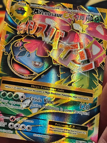 M Venusaur EX Holo Rare Mega Full Art 100/108 XY Evolutions