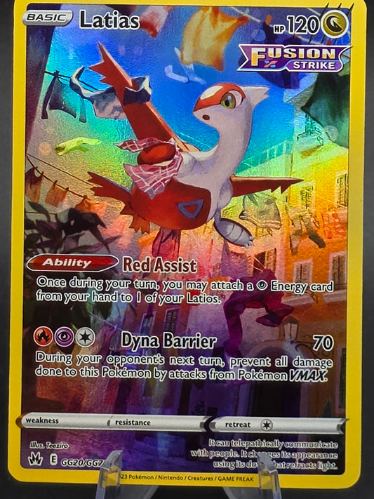 Latias GG20/GG70 Crown Zenith: Galarian Gallery Holo Rare Pokemon