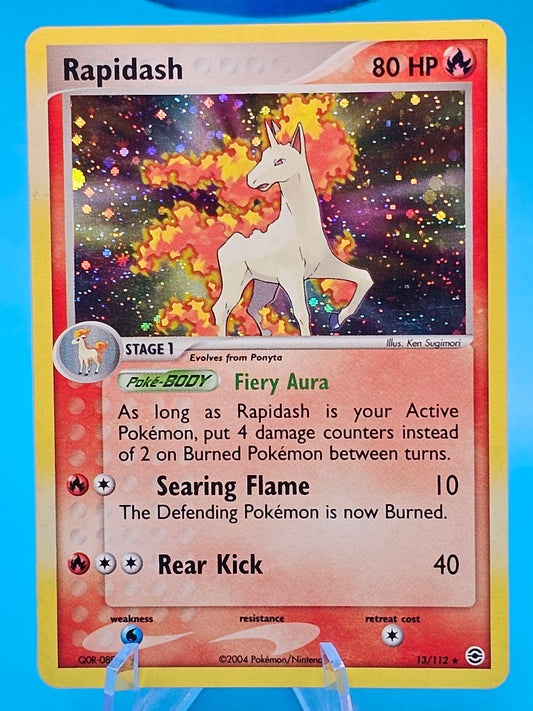Rapidash Holo - 13/112 - Fire Red/Leaf Green - Near Mint Pokemon Card 13/112