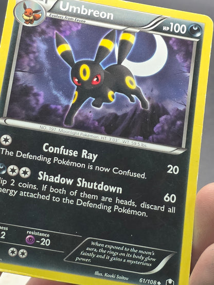 Umbreon 61/108 Non Holo Cool Moon Crescent Dark Explorers MP