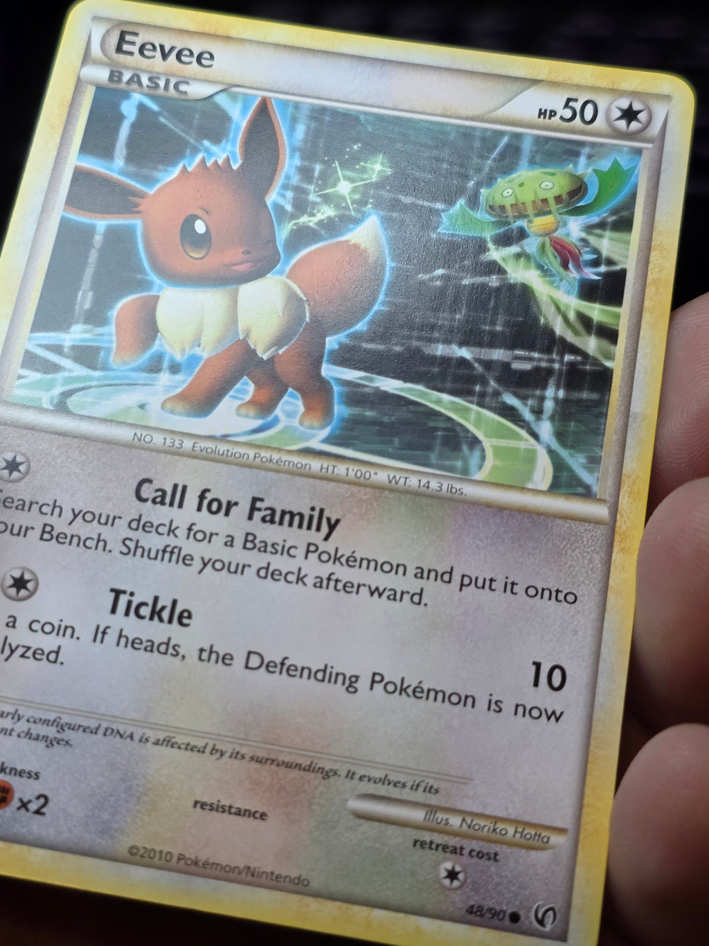 Eevee 48/90 Common HGSS Undaunted Pokemon