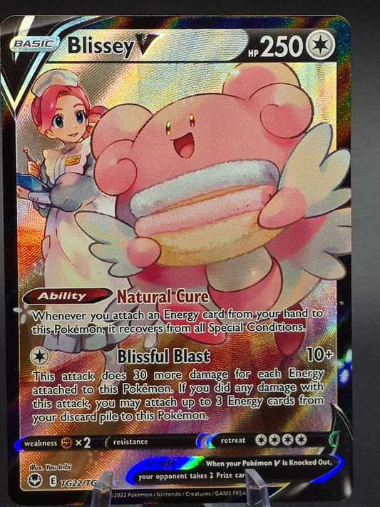 Blissey V TG22/TG30 Sword & Shield - Silver Tempest Trainer Gallery Holo