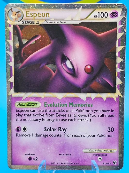 ESPEON PRIME 81/90 Ultra Rare Holo HGSS Undaunted Pokemon Card