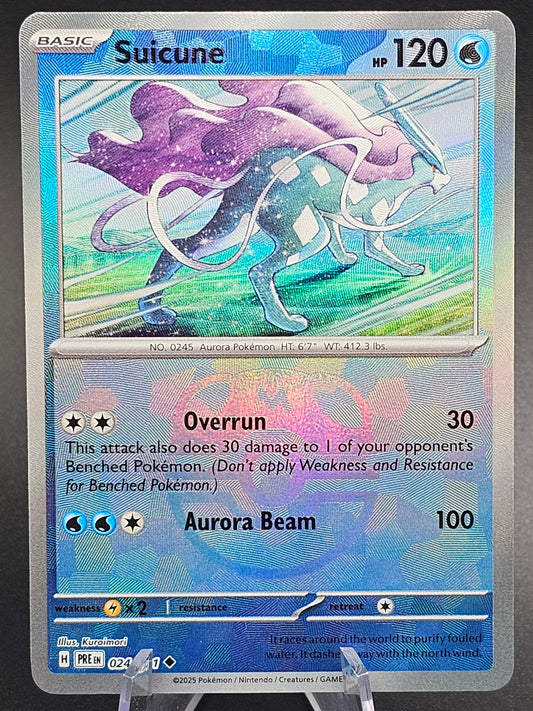 Suicune 024/131 - Prismatic Evolutions Master Ball Pattern Holo Pokemon TCG NM! 024/131