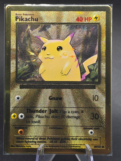 Pokemon Celebrations Premium Collection Gold Metal Pikachu 58/102 NM