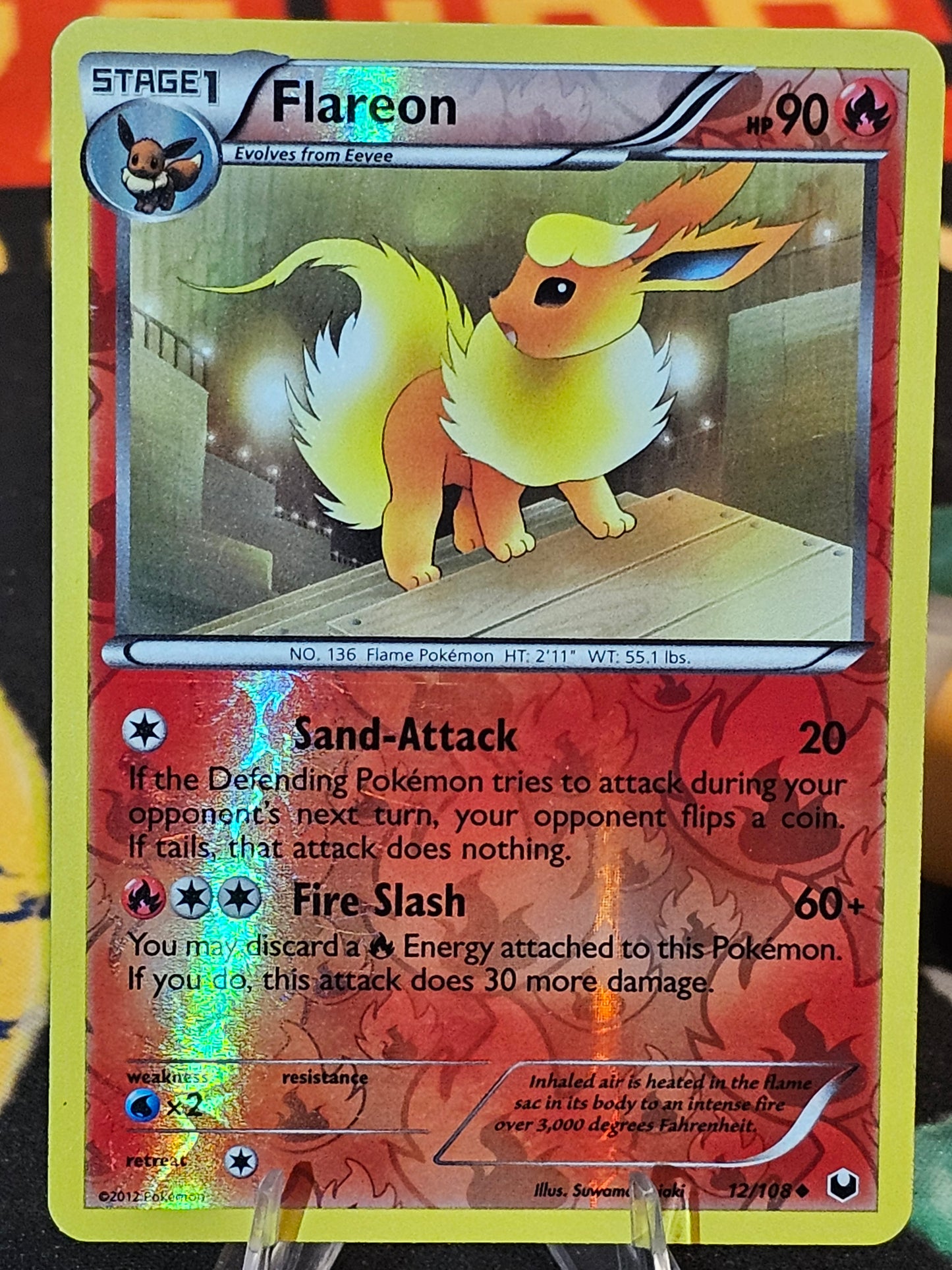 Flareon 12/108 Dark Explorers Reverse Holo