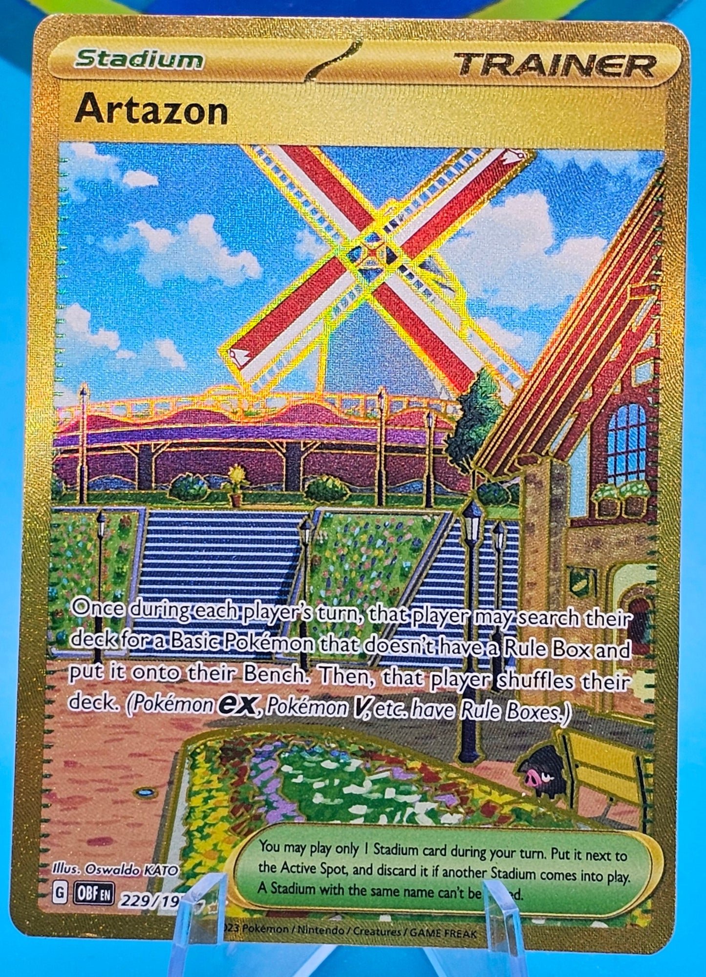 Artazon 229/197 SV03: Obsidian Flames Pokemon TCG Gold Secret Rare 229/197