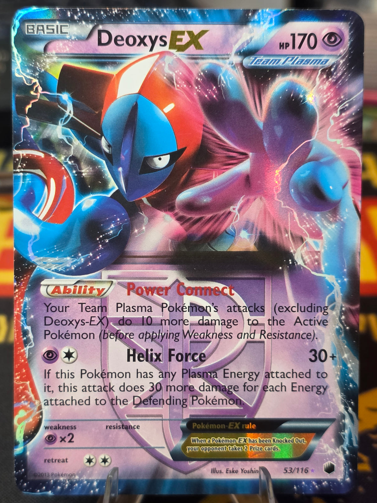 Deoxys EX (Team Plasma) Plasma Freeze Ultra Rare 53