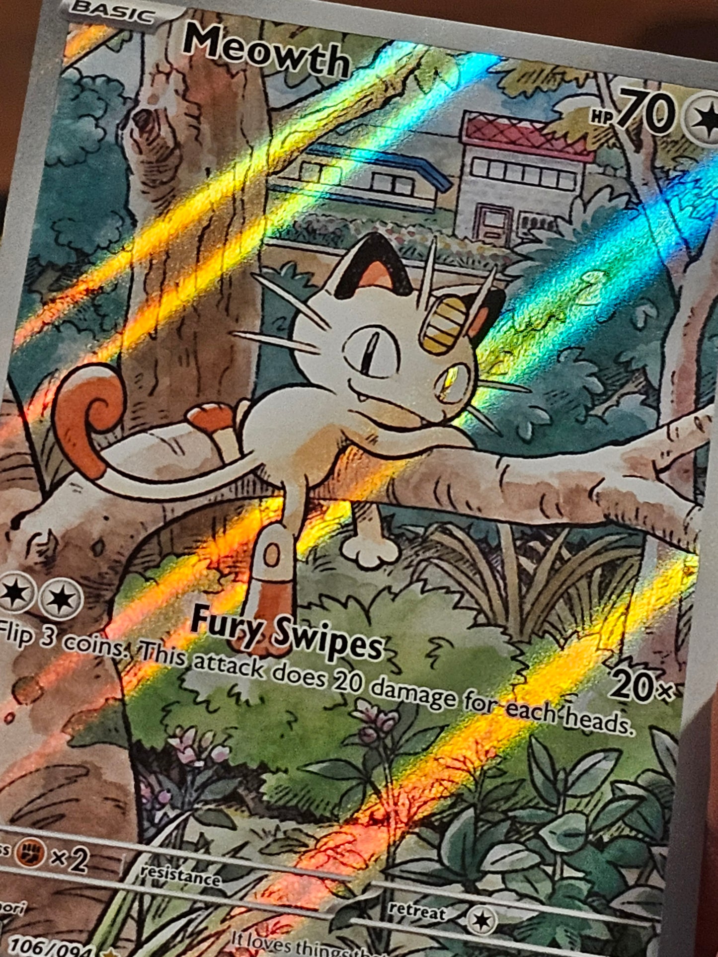Meowth 106/094 Me02: Phantasmal Flames Holo