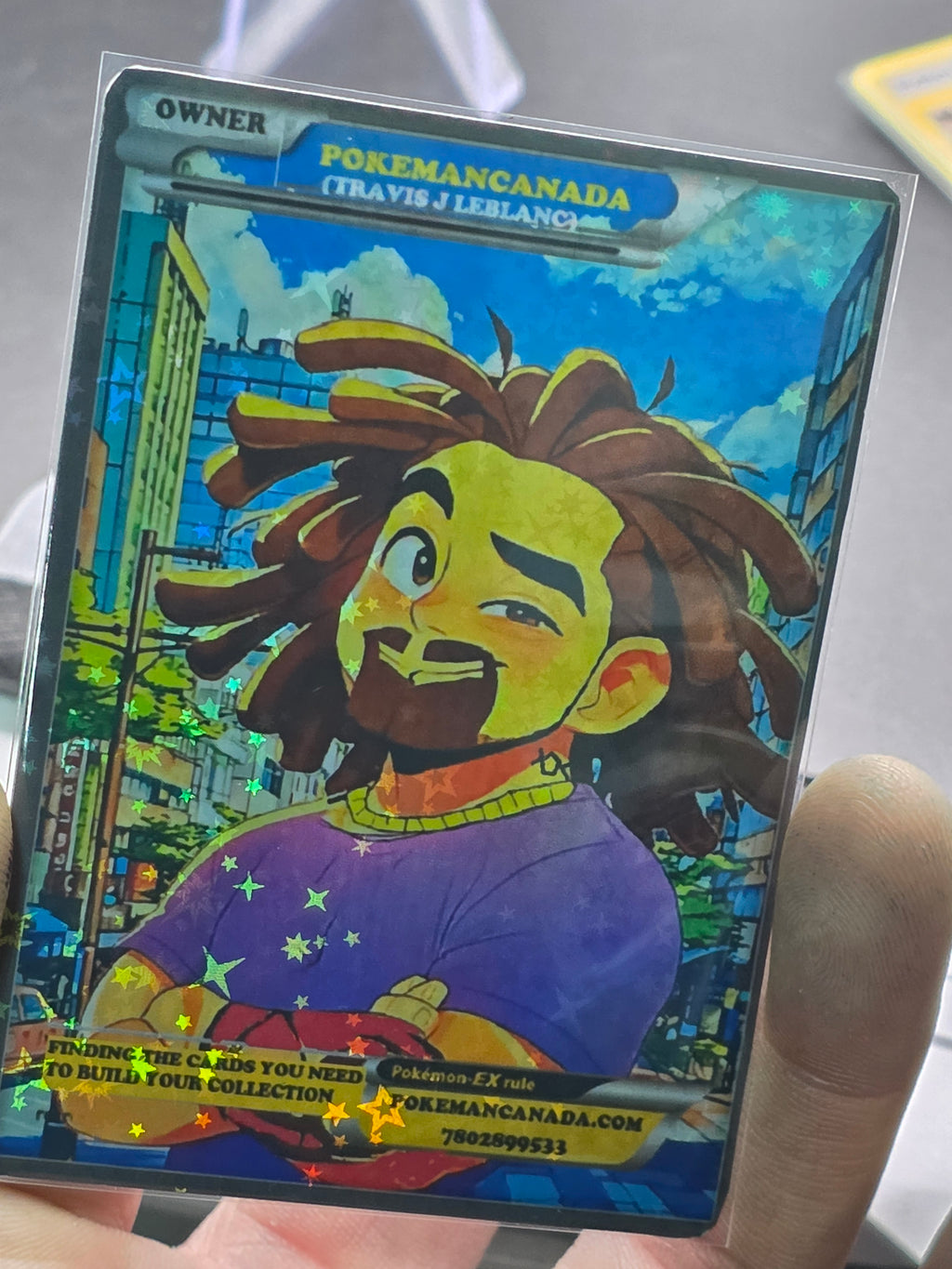 CUSTOM MADE POKEMAN CANADA CARD HOLO MINT
