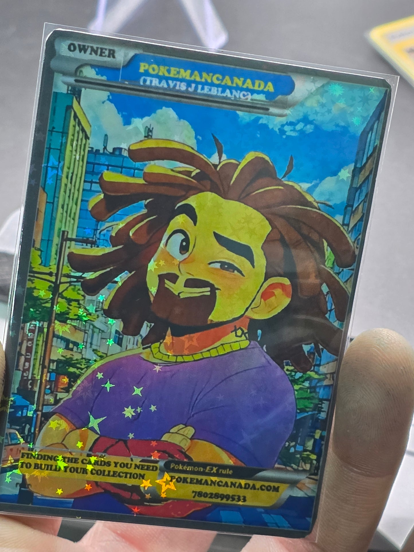 CUSTOM MADE POKEMAN CANADA CARD HOLO MINT