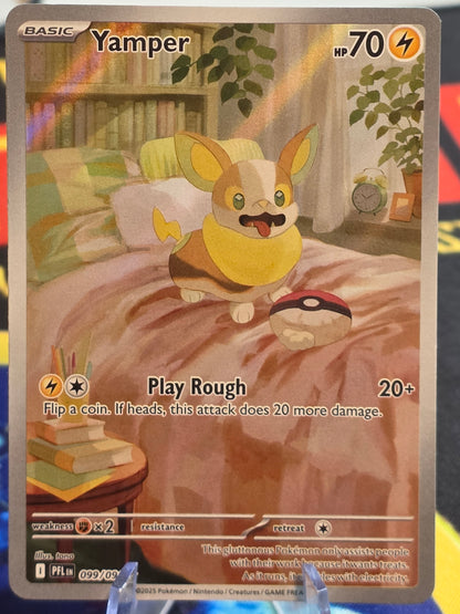 YAMPER 099/094 FULL ART RARE PHANTASMAL FLAMES POKEMON MEGA 2025
