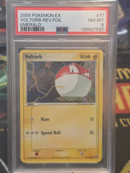 Voltorb EX Emerald Reverse Holo #71 PSA 8