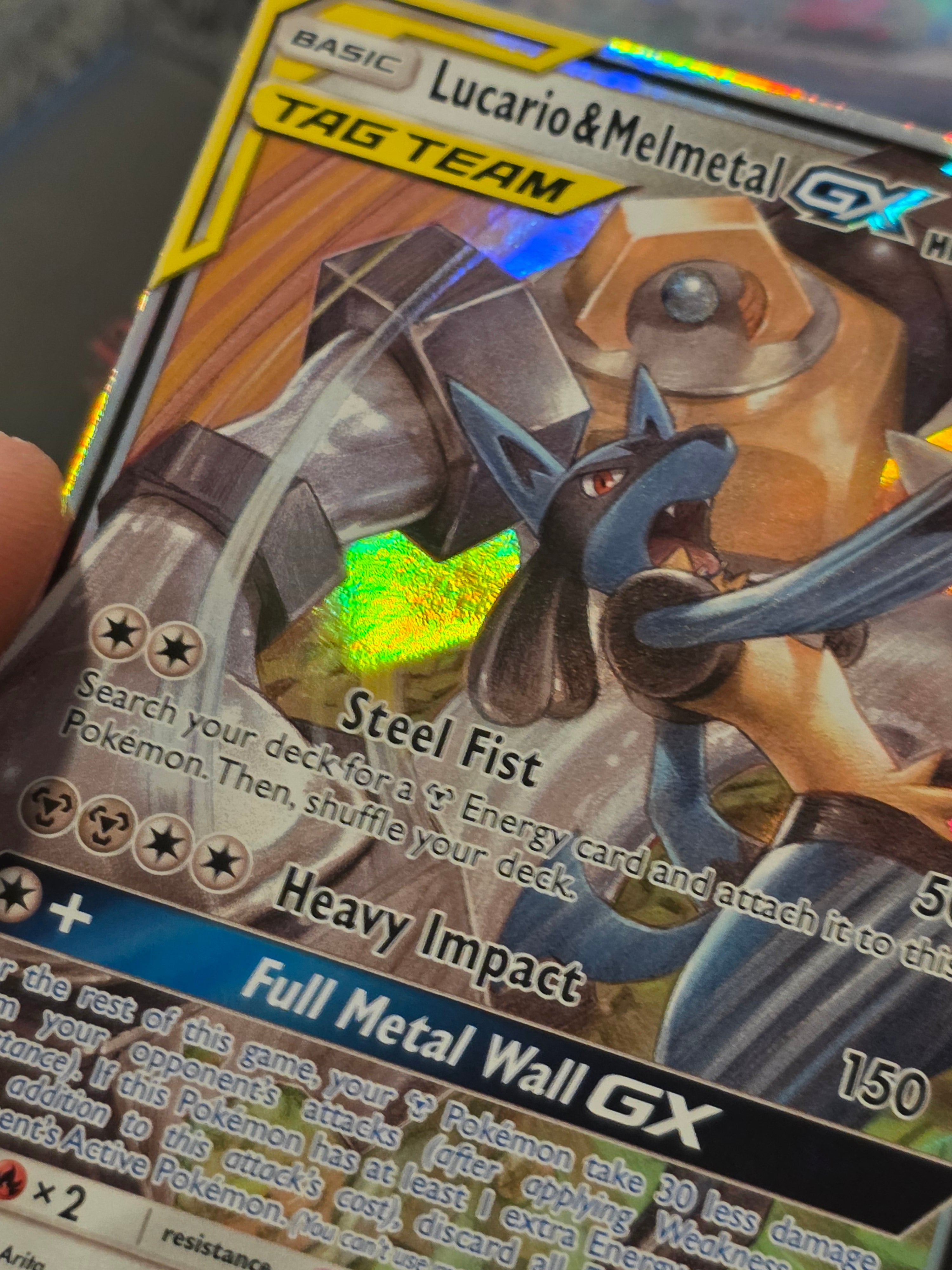 Lucario & Melmetal GX TAG TEAM 120/214 GX Holo