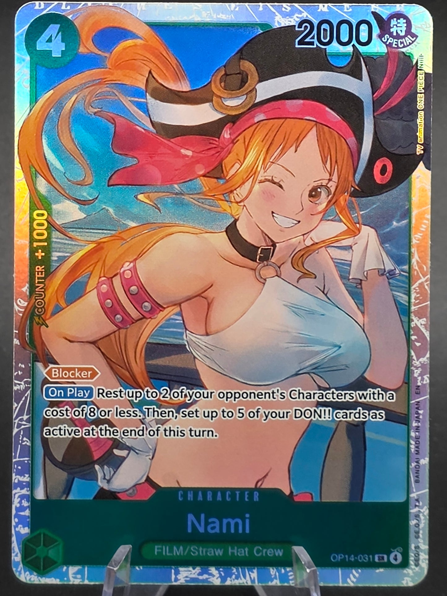 Nami OP14-031 SR Super Rare One Piece The Azure Sea's Seven