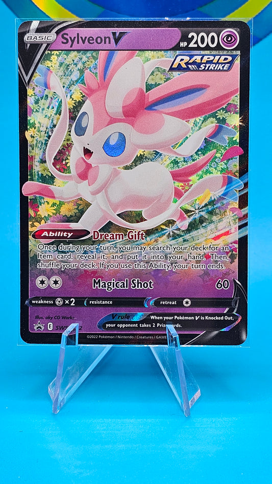 Sylveon V SWSH202 Black Star Promo Ultra Rare Holo Pokemon TCG Card #SWSH202