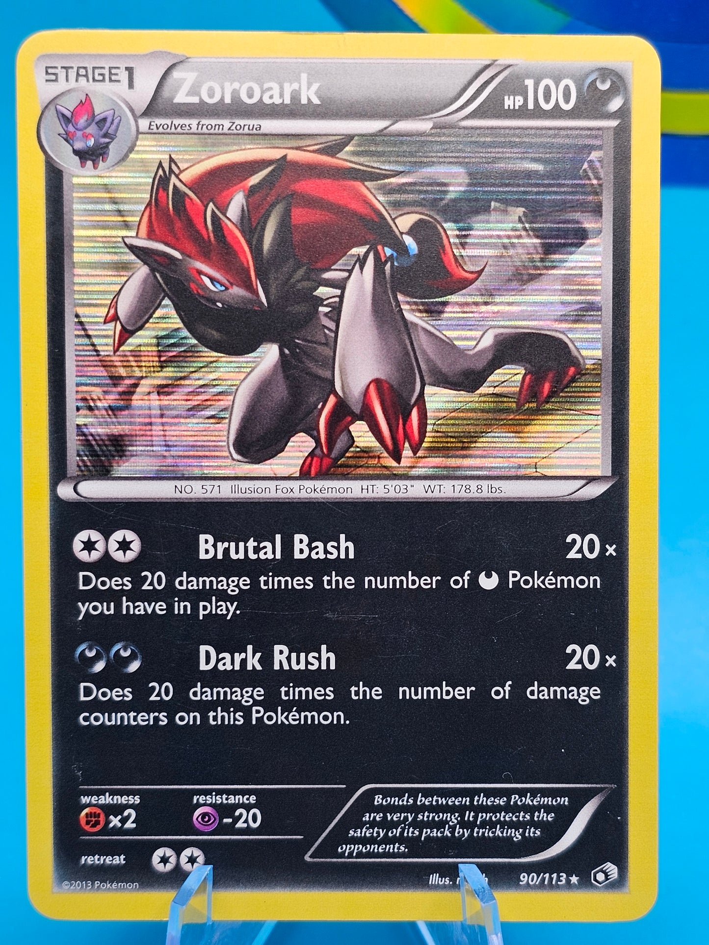 Zoroark 90/113 Legendary Treasures Non Holo Promo Rare Pokemon NM