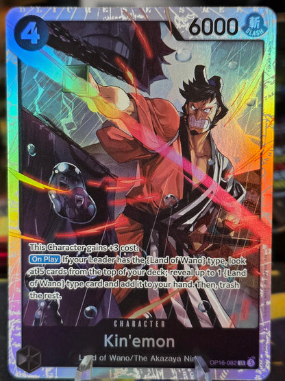 Kin'emon OP16-082 SR The Time of Battle One Piece TCG EN