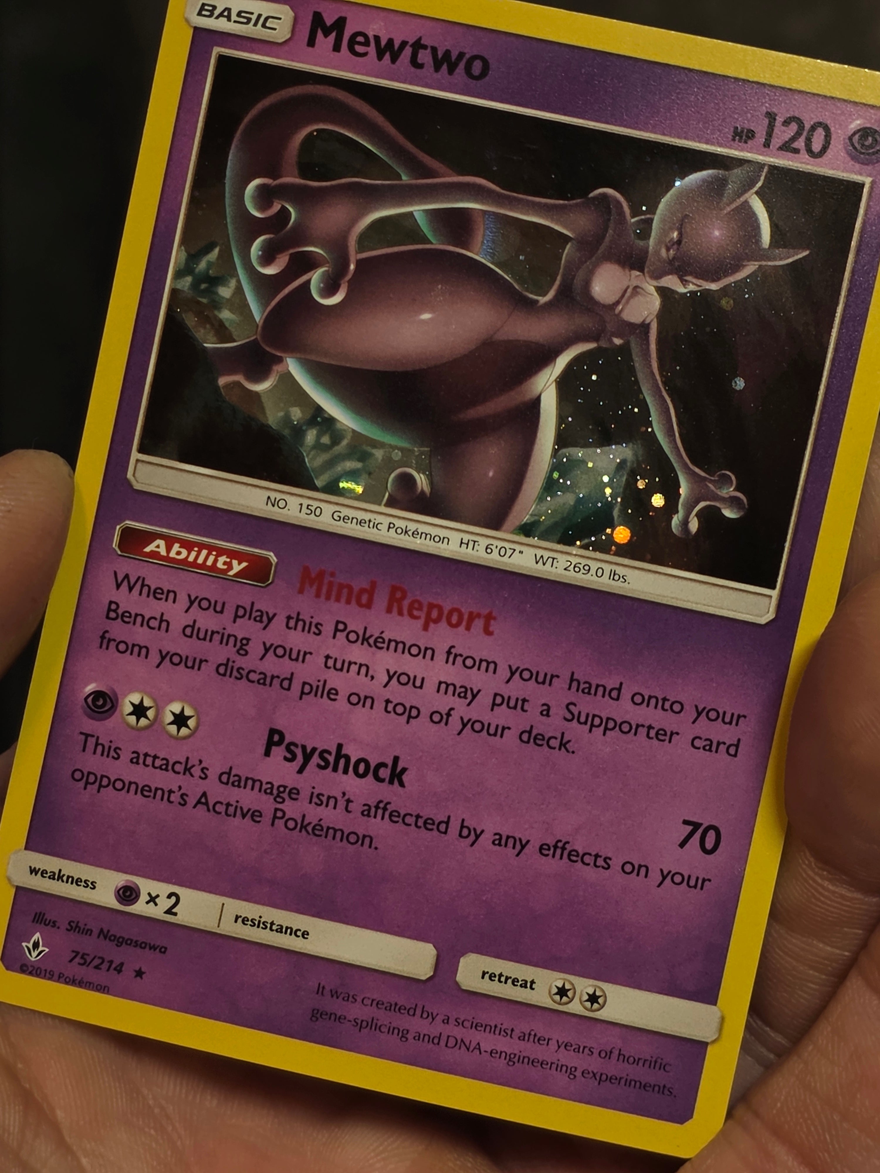 Mewtwo 75/214 Unbroken Bonds Cosmos Holo Costco Exclusive NM | POKEMANCANADA