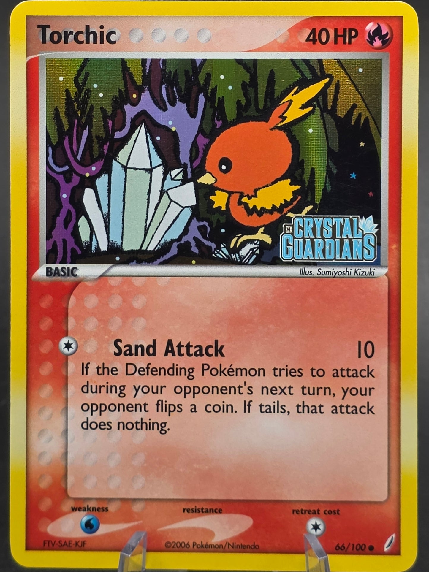 Torchic 66/100 Reverse Holo Ex Crystal Guardians Stamped NMLP