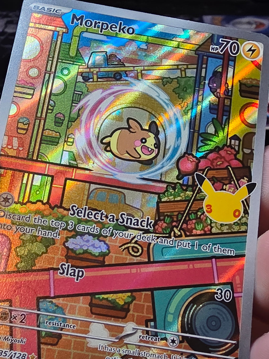 Morpeko 135/128 Illustration Rare Holo Full Art 30th Celebration