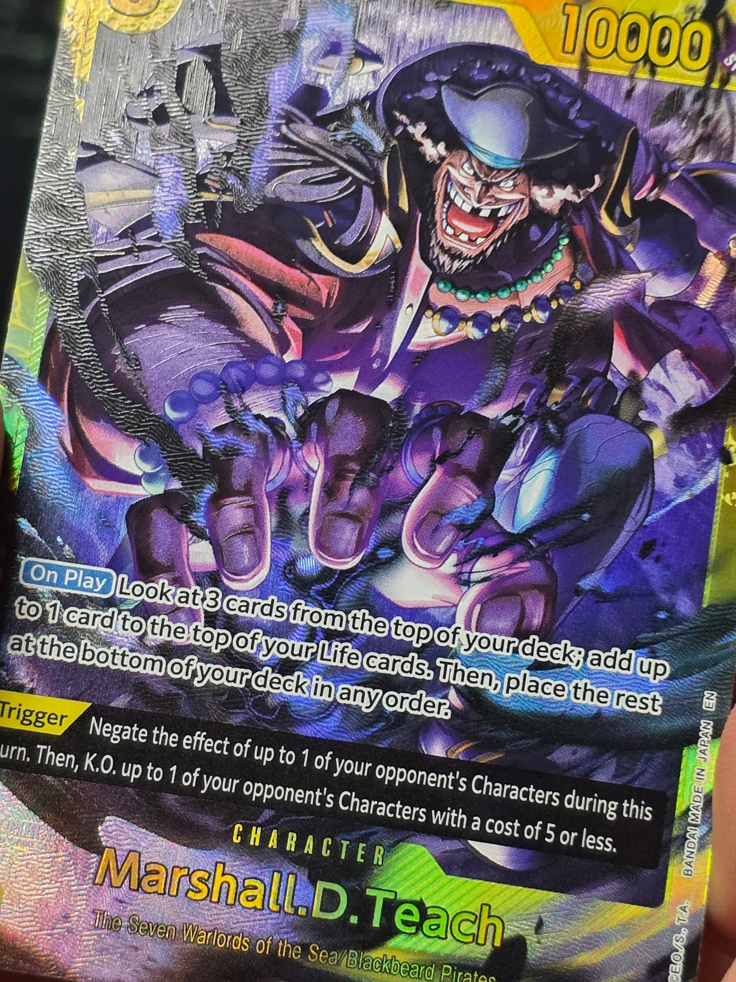 Marshall.D.Teach OP 16-119 SEC The Time of Battle One Piece English TCG NM