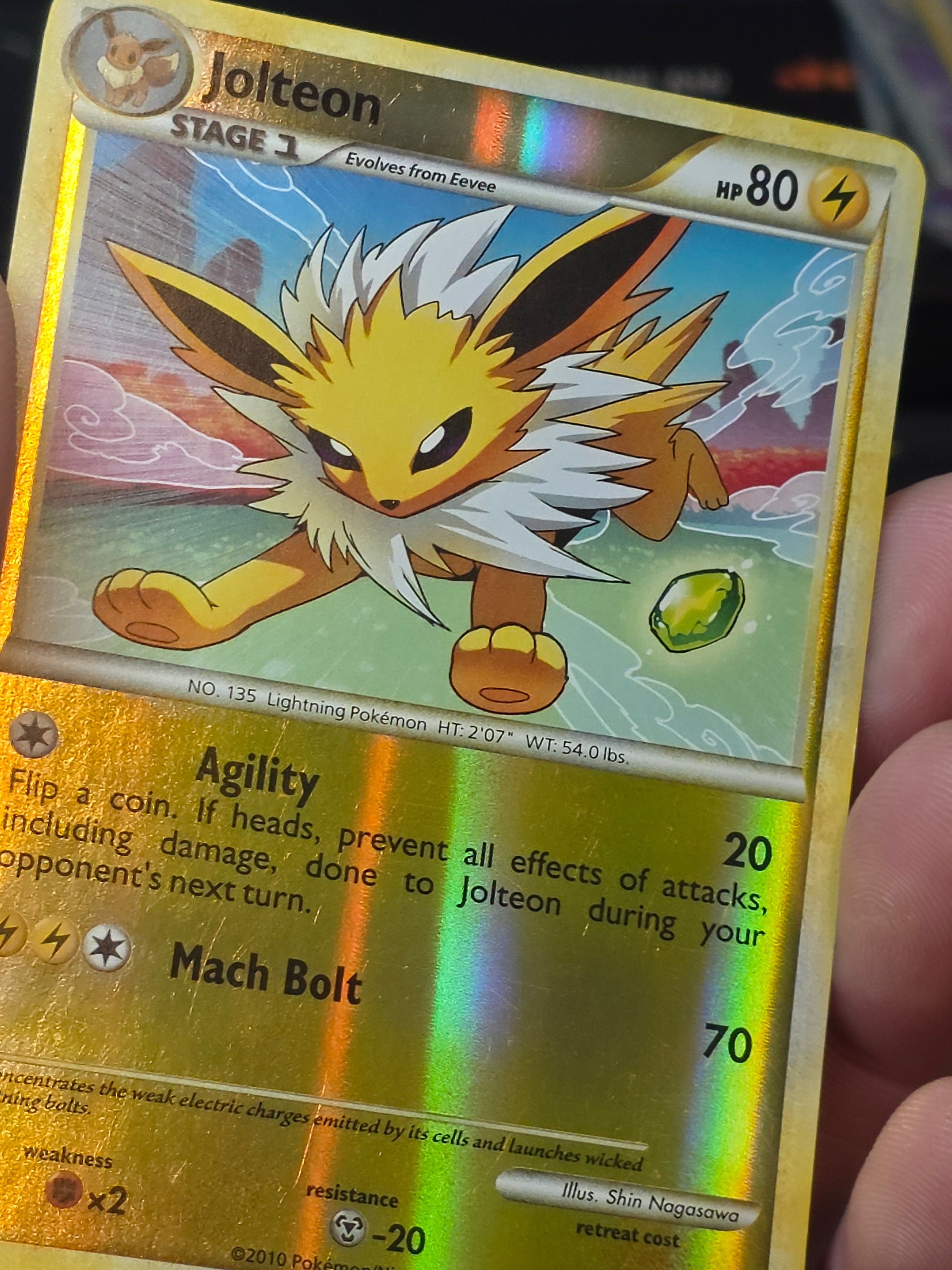 Jolteon 28/90 Uncommon HGSS Undaunted Reverse Holo