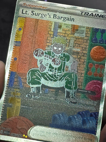 Lt. Surge's Bargain SIR Mega Evolution 185/132 Pokemon TCG NM