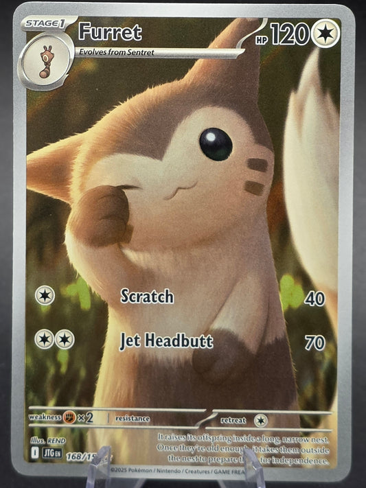 Furret Illustration Rare SV09: Journey Together 168/159 NM