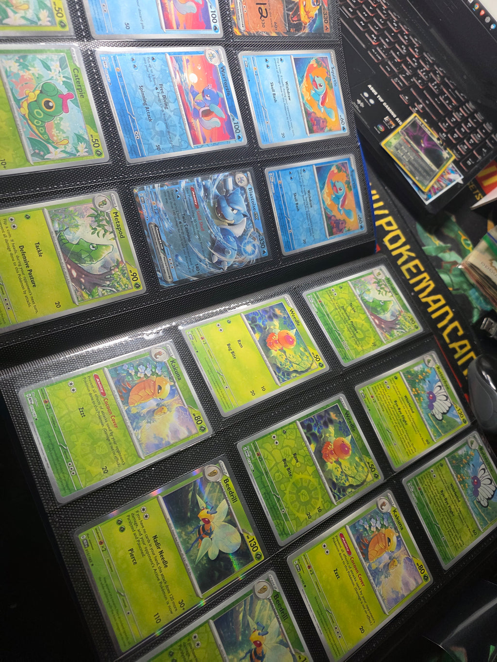 Pokemon 151 Complete Master Base Set 165/165 Holos + EXs + Reverse Holo + Binder