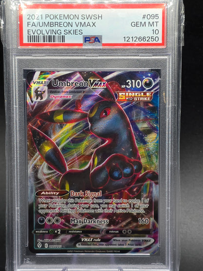 Umbreon VMAX 095/203 Pokemon SWSH Evolving Skies Full Art PSA 10 GEM MINT