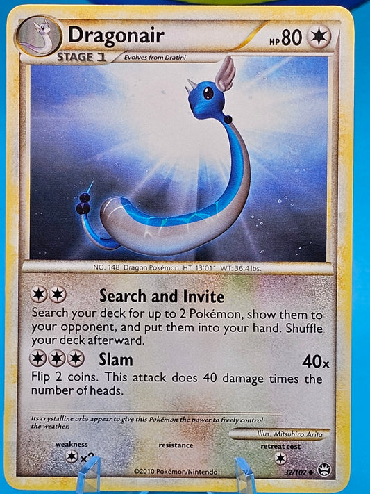 Dragonair 32/102 Pokemon HG & SS Triumphant Uncommon Non Holo NM/MT 2010