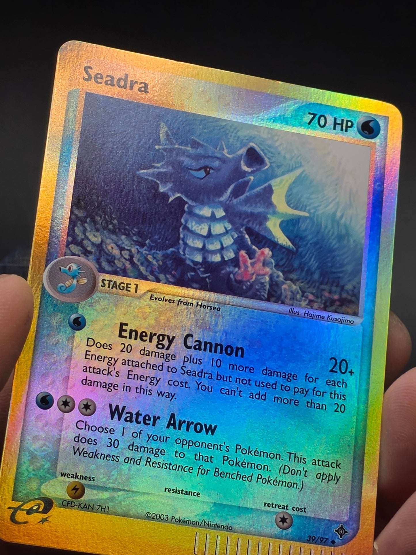 Seadra 39/97 Reverse Holo Pokemon EX Dragon 2003