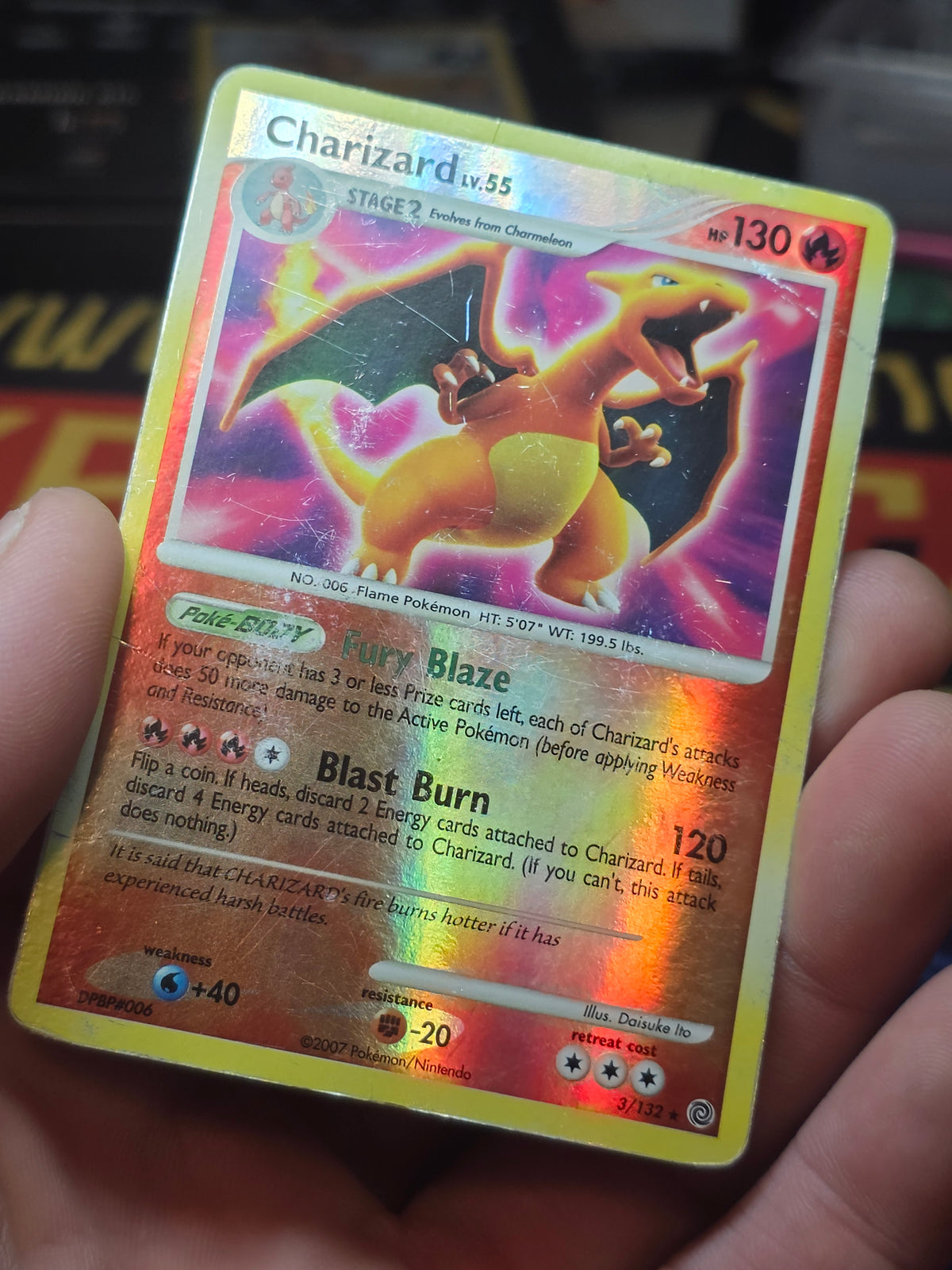 Charizard 3/132 Diamond & Pearl Secret Wonders Reverse Holo DMG