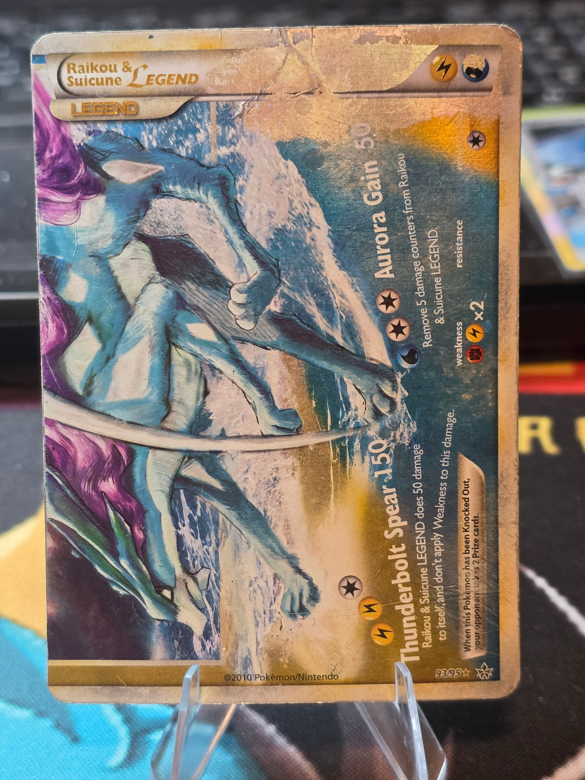 Raikou & Suicune LEGEND 93/95 LEGEND HGSS Unleashed Pokemon HOLO