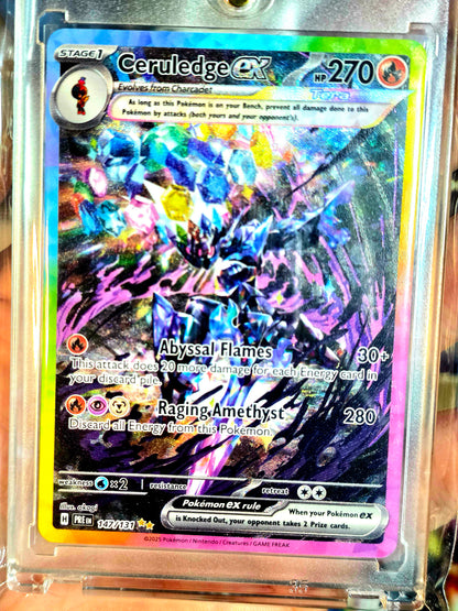 Ceruledge ex 147/131 Prismatic Evolutions Special Illustration Rare Pokemon MINT