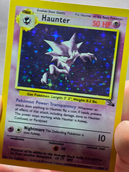 Haunter Holo 6/62 Fossil 1999 WOTC Vintage Pokémon Card LPmp