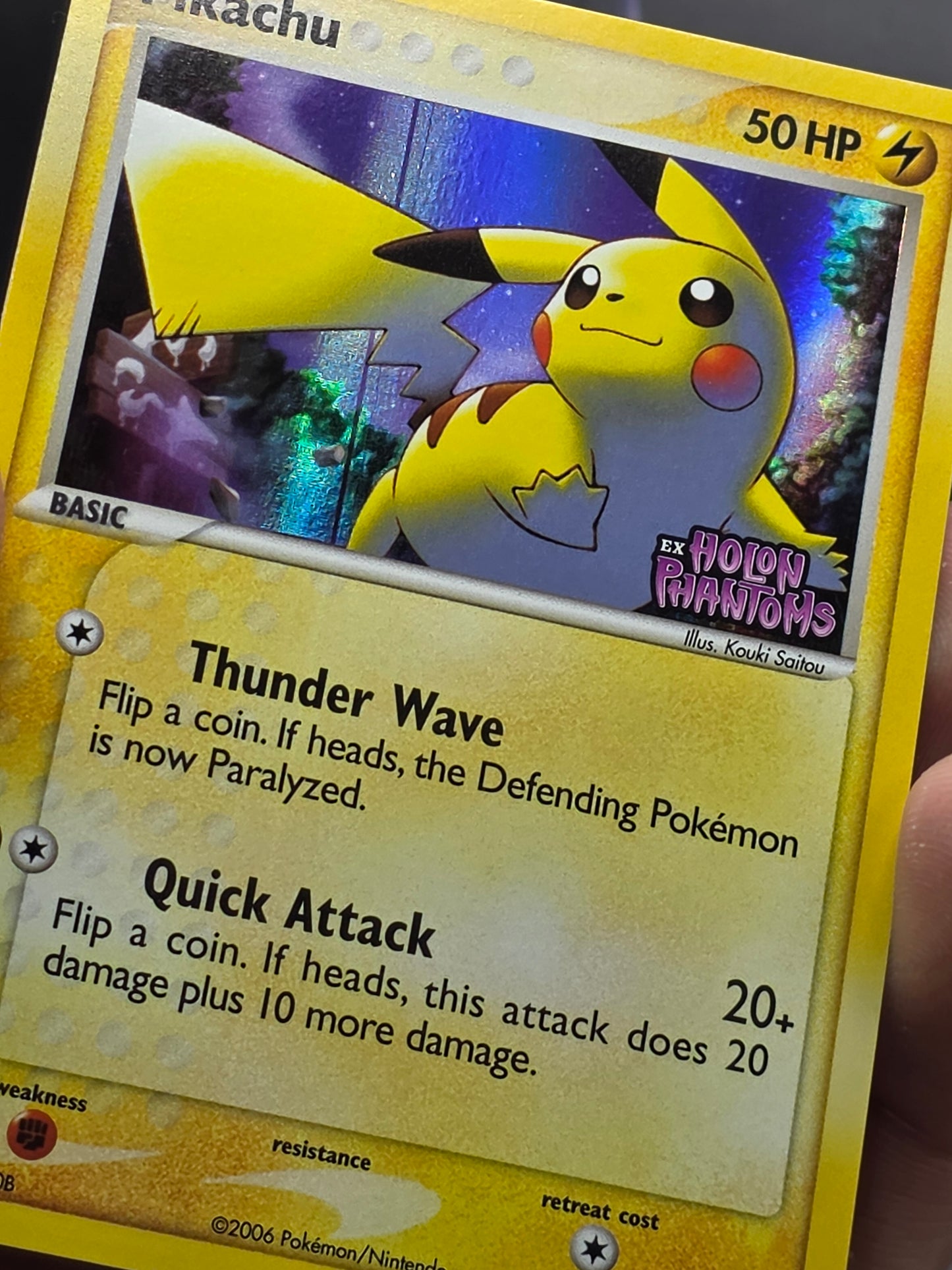 Pikachu 78/110 Holon Phantoms Stamped Reverse Holo Card NM
