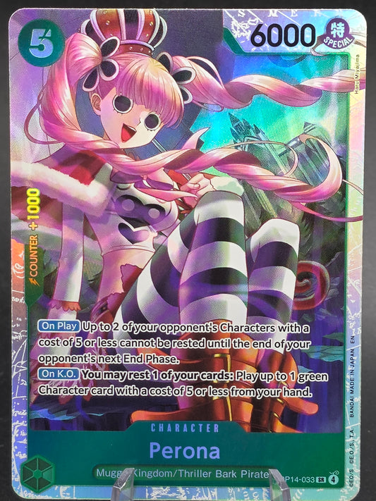 Perona (SR) OP14-033 One Piece TCG The Azure Sea's Seven