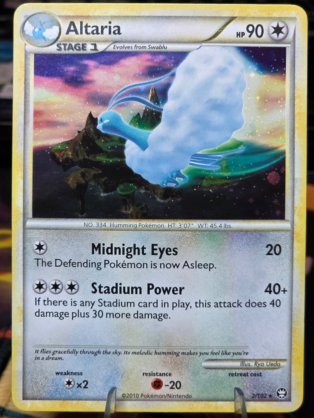Altaria 2/102 Holo HGSS Triumphant Pokemon