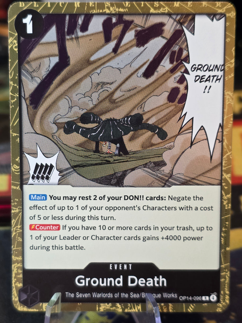 One Piece TCG Ground Death Rare OP14-096 English/Near Mint