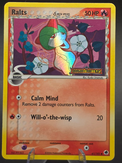 RALTS - 61/101 - EX Dragon Frontiers Stamped Reverse Holo Pokemon