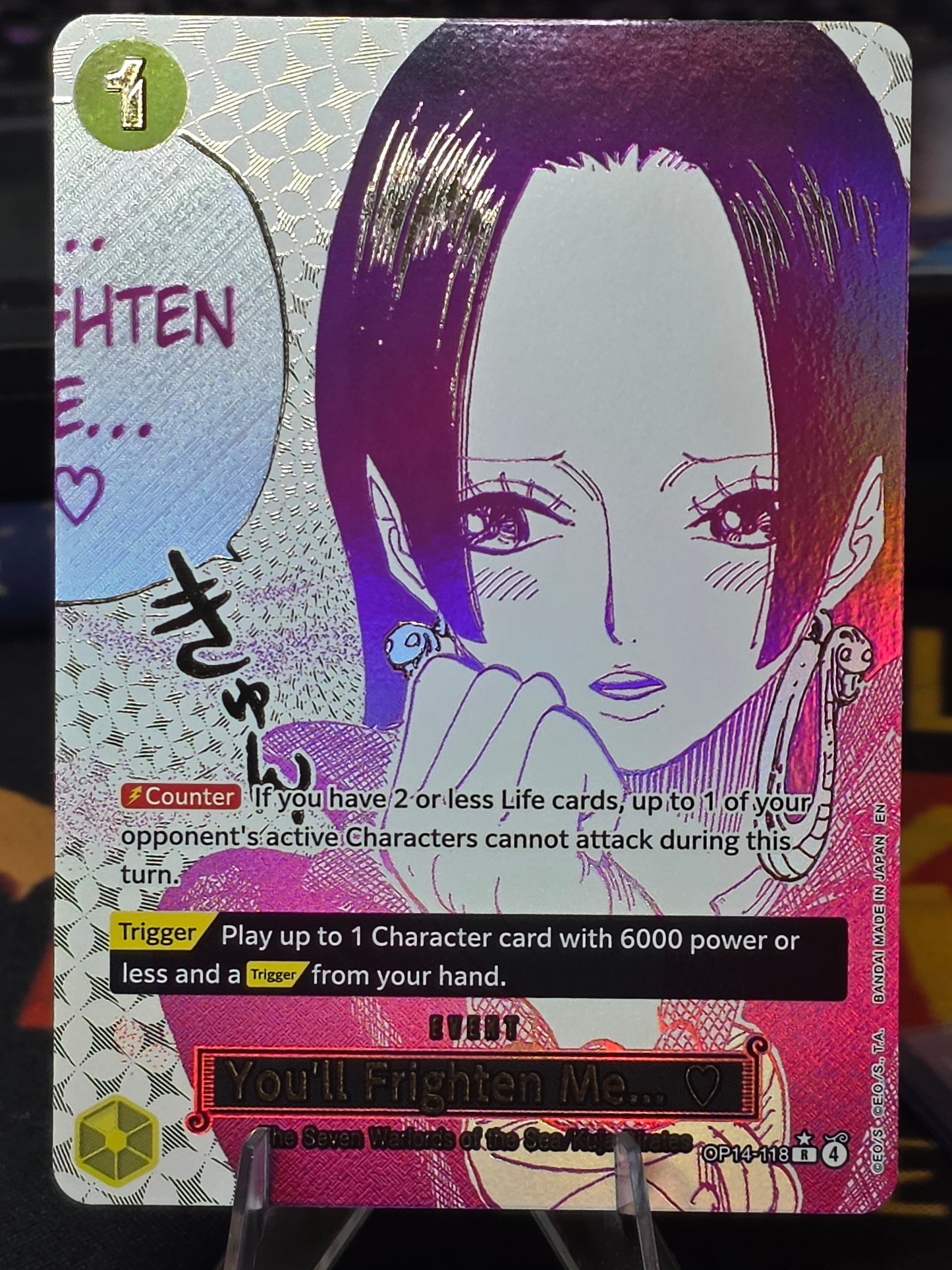 One Piece TCG- Op14-118 You'll Frighten Me... (Boa manga Event Alternate Art)