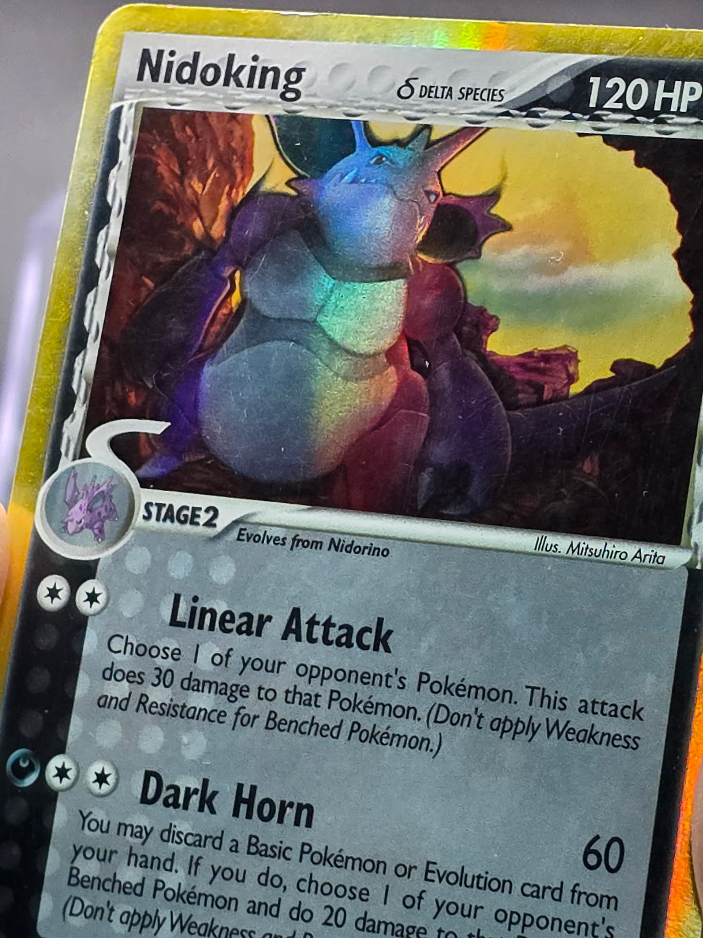 Nidoking EX Dragon Frontiers Holo Rare Card 6/101 Delta Species MP